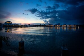 Vue sur la campagne depuis l’hébergement