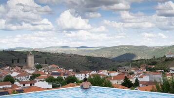 Indoor pool, seasonal outdoor pool, pool umbrellas, sun loungers