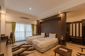 Super Deluxe Room | Premium bedding, memory foam beds, soundproofing, free WiFi