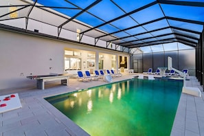A heated pool