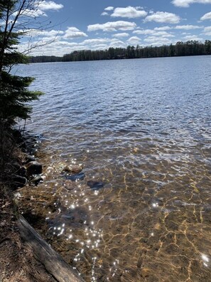 Beach nearby - Cozy Log Cabin on Little Spider Lake (Hayward)
