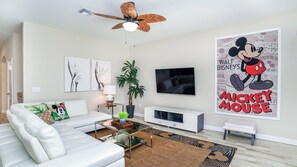 Living area - Rent This Luxury 5 Star Villa on Storey Lake, Orlando Villa 5482 (Kissimmee)