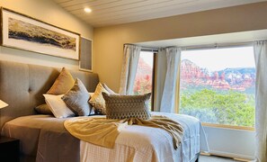 4 bedrooms, desk, iron/ironing board, travel cot