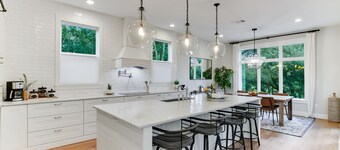 7BR Austin Retreat | Pool, Spa, Game Room & Creekside Views for Groups & Family