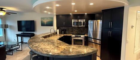 Microwave, oven, stovetop, dishwasher