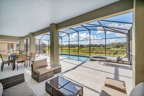 Outdoor pool, a heated pool - Stunning Villa! Sweeping Views of Florida Nature and Fantastic Game Room (Davenport)