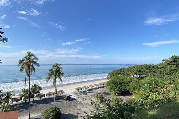 Beach nearby, sun-loungers