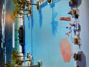 屋外プール、温水プール