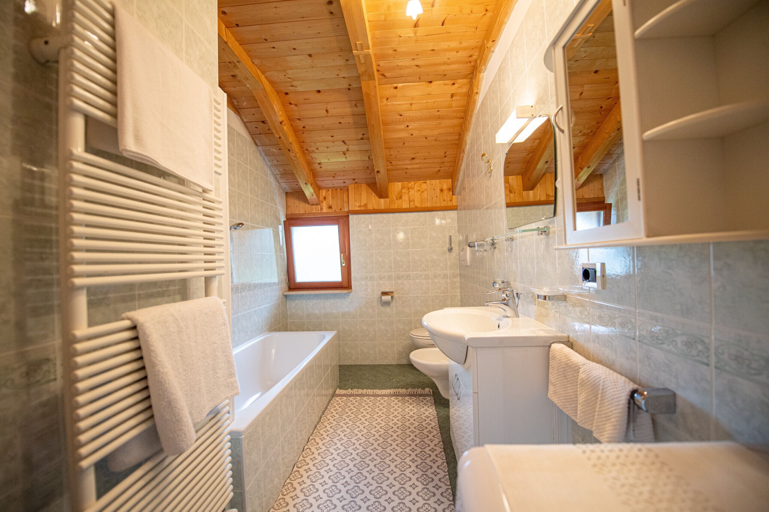 Bañera, toallas