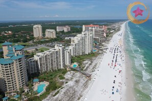 Beach nearby, sun-loungers