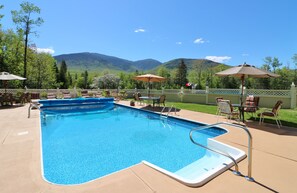 Outdoor pool, a heated pool - 12 BR/13.5 BA Inn w/ Views of White Mountains & Heated Pool (Randolph)