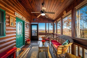 Interior - Plane View - Mountain View | Pet Friendly | Hot Tub | Pool Table | Screened Porch (Morganton)