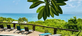 Rêves de Soleil: Summer Sunset Lodge with exceptional view of the bay