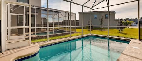 A heated pool