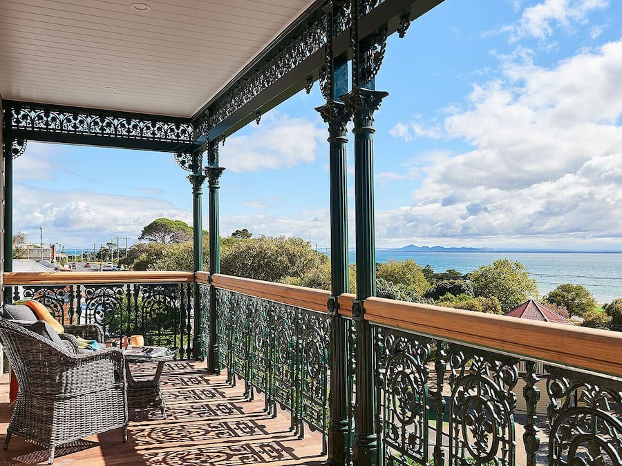 Uitzicht vanaf balkon