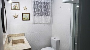 Shower, toilet paper