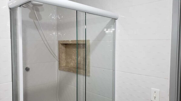 Shower, toilet paper