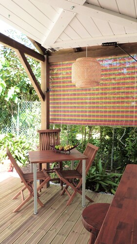 bungalow - jacuzzi-  plage à 300m avec accès privé-; Saint-Francois