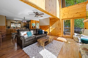 Smart TV, fireplace, video games, foosball