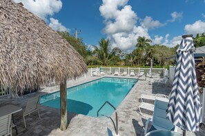 A heated pool