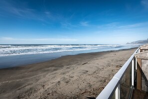 En la playa