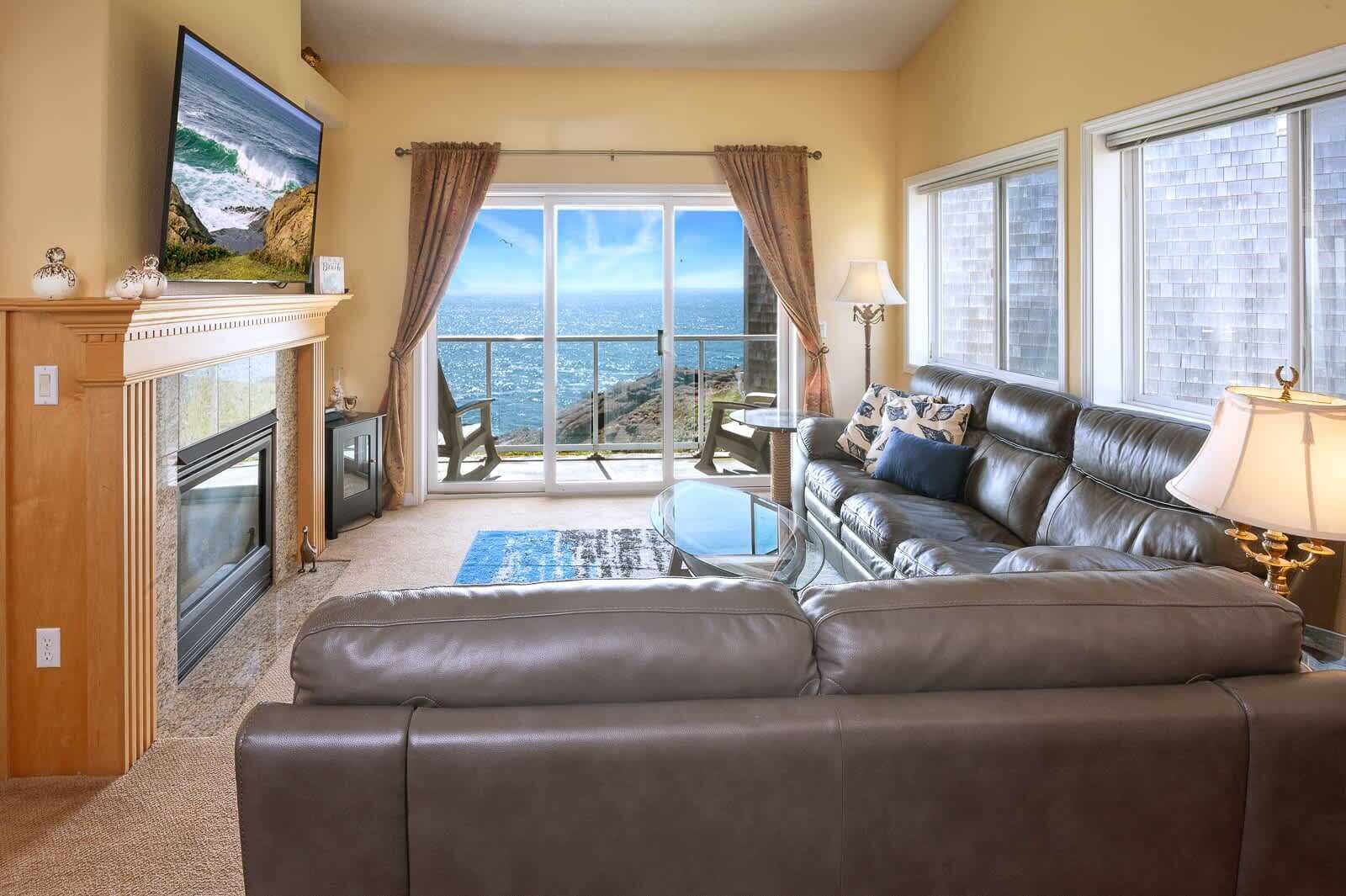 TV, fireplace, Hulu, streaming services