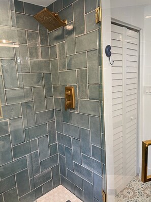 Combined shower/tub, hair dryer, towels, soap - Punta Gorda Isles Jewel with 45ft dock,just4minutes from Fishville and downtown. (Punta Gorda)