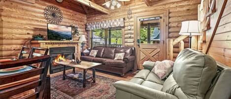 Smart TV, lareira, videogames