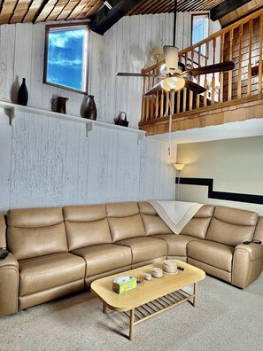 TV, fireplace, DVD player