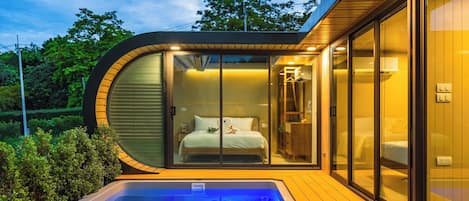 2 Bedrooms Modular Cabin with Private Pool | Private pool