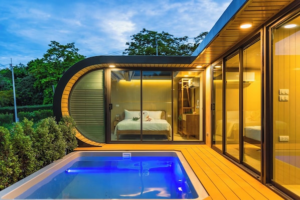 2 Bedrooms Modular Cabin with Private Pool | Yksityinen uima-allas