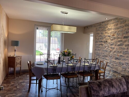 Renovated country house with garden near Saulnière Castle