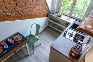 Deluxe Apartment, 1 Bedroom | Private kitchen | Fridge, microwave, stovetop, toaster - The Best Rent - Cozy apartment in Milan downtown (Milan)