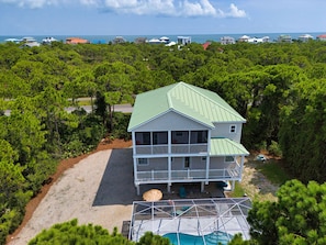 Exterior - Heated Pool, 4 BR, Island Blessing, Beach Chairs, Short Walk to Beach (St. George Island)