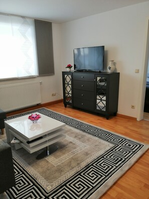 TV, books - Vacation apartment (3 rooms) in Saxon Switzerland - Family Krüger (Bad Gottleuba-Berggießhübel)