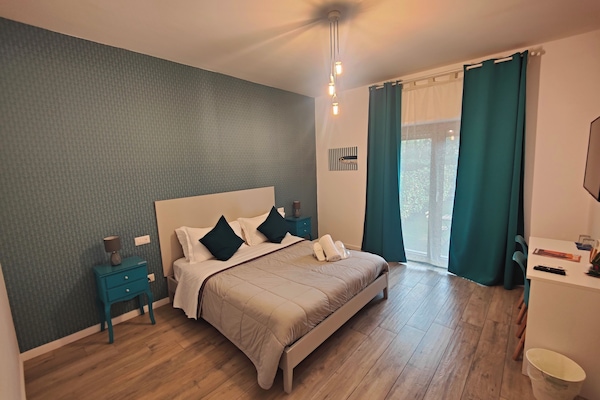 Exclusive-Doppelzimmer, barrierefrei, Gartenblick (Ligea)