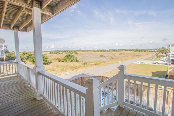 Property grounds - Experience beach living in this spacious 5-bedroom home near Holden Beach! (Holden Beach)