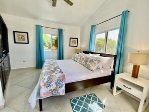 3 bedrooms, in-room safe, iron/ironing board, travel crib