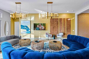 Smart TV, video games, foosball, table tennis