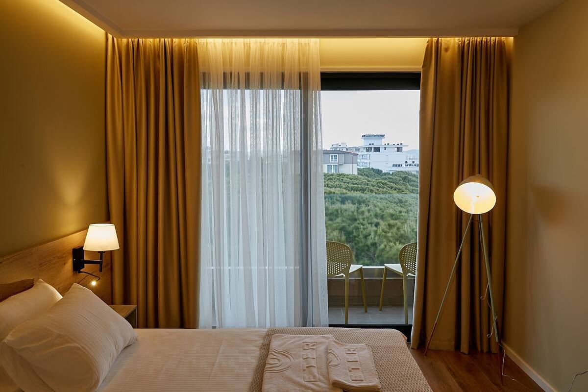 In-room safe, desk, laptop workspace, blackout drapes