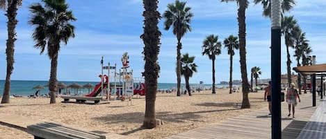Accommodatie ligt op het strand