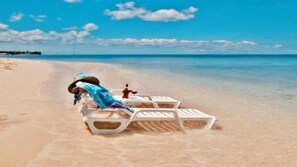 Accommodatie ligt op het strand