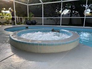 A heated pool