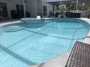 A heated pool