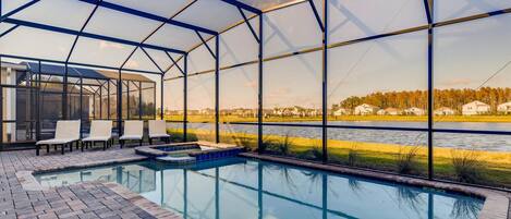 Una piscina climatizada