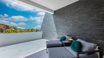 Appartement Deluxe, 2 chambres, balcon | Vue de la chambre
