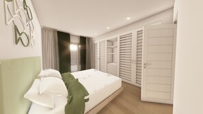 3 soverom, safe på rommet, strykejern/-brett og wi-fi (inkludert)