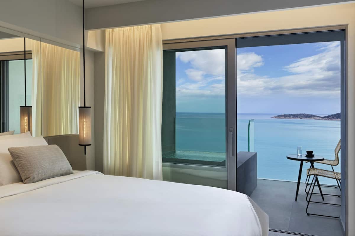 Deluxe Stunning Plunge Pool, Sea View | 1 多间卧室、防过敏的被褥、迷你吧、客房内保险箱