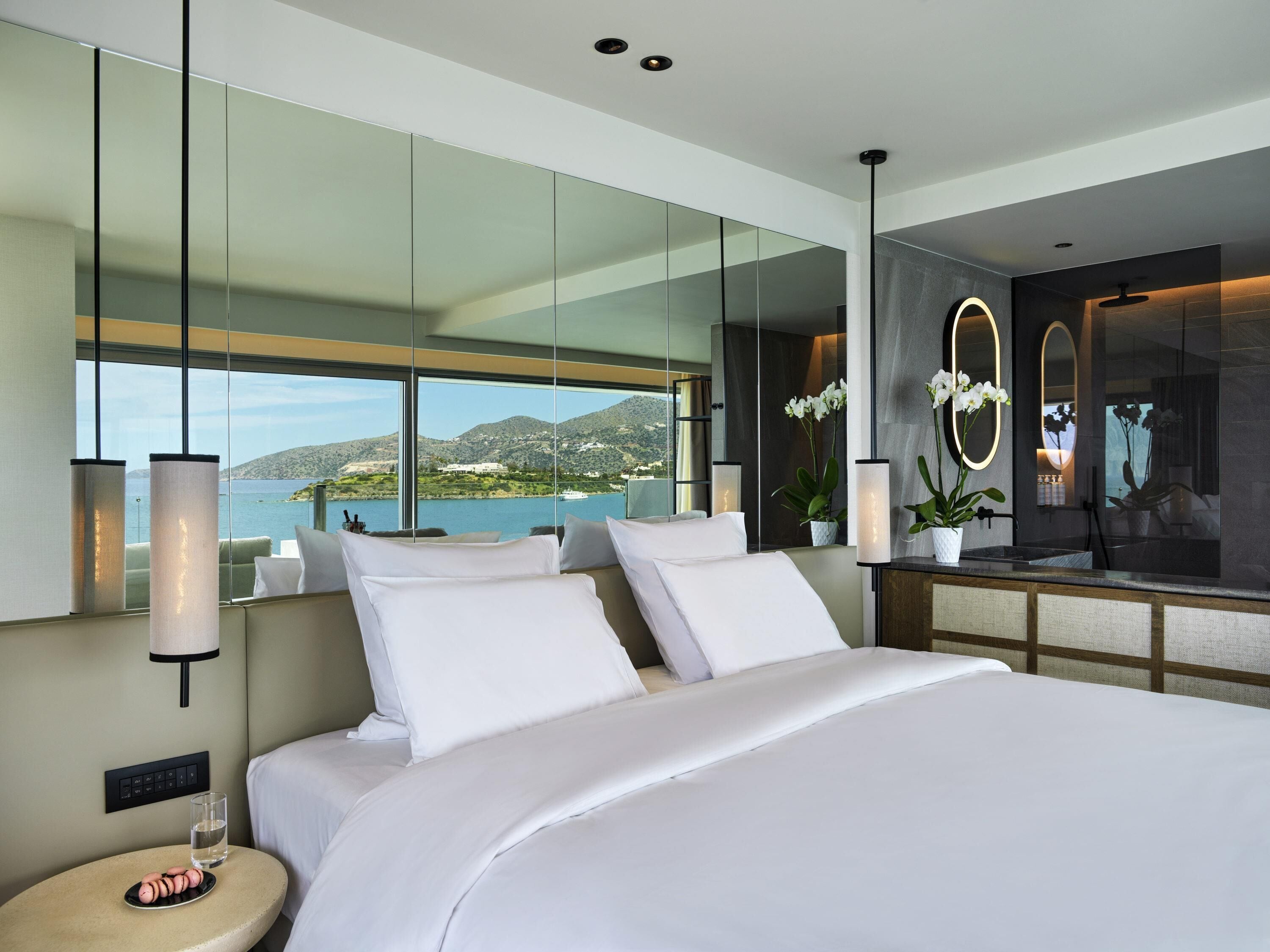 Premier Suite, Private Pool, Sea View | Hypo-allergenic bedding, minibar, in-room safe, blackout drapes
