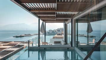 Superb Sea View Suite, Private Pool | 阳台